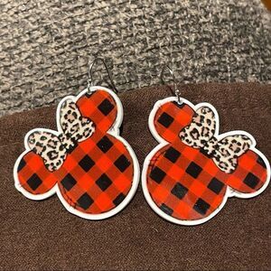 Buffalo Plaid Minnie earrings​